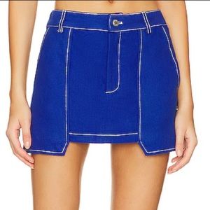 Revolve BY.DYLAN blue skirt